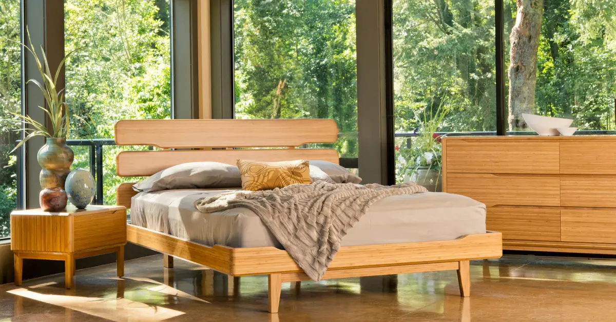 Fine bamboo bedroom set by Greenington on sale now at SC41