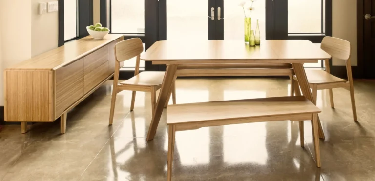 greenington bamboo sideboard and table and chairs