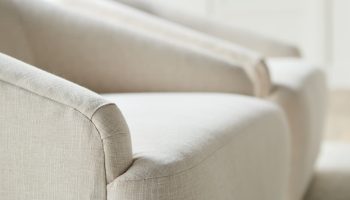 Rowe - Beige Upholstered Armchairs With Rounded Arms Home Decor Living Room Furniture