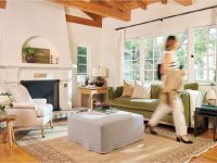 Rowe - Green Velvet Sofa With Plush Cushions Near White Armchair And Wooden Console Table In Home Decor Setting