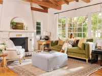 Rowe - Green Velvet Sofa With Plush Cushions Under Wooden Console Table Near Large Windows Home Decor