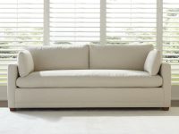 Rowe - Light Beige Sofa With Plush Cushions In Front Of Large Window With White Shutters Home Decor