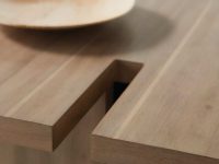 Rowe - Wooden Coffee Table With Cut-Out Design And Wooden Bowl On Top Home Decor